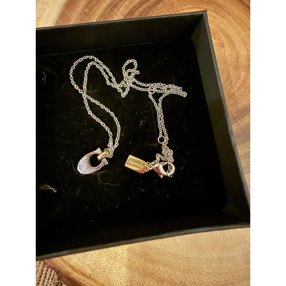 Coach signature necklace